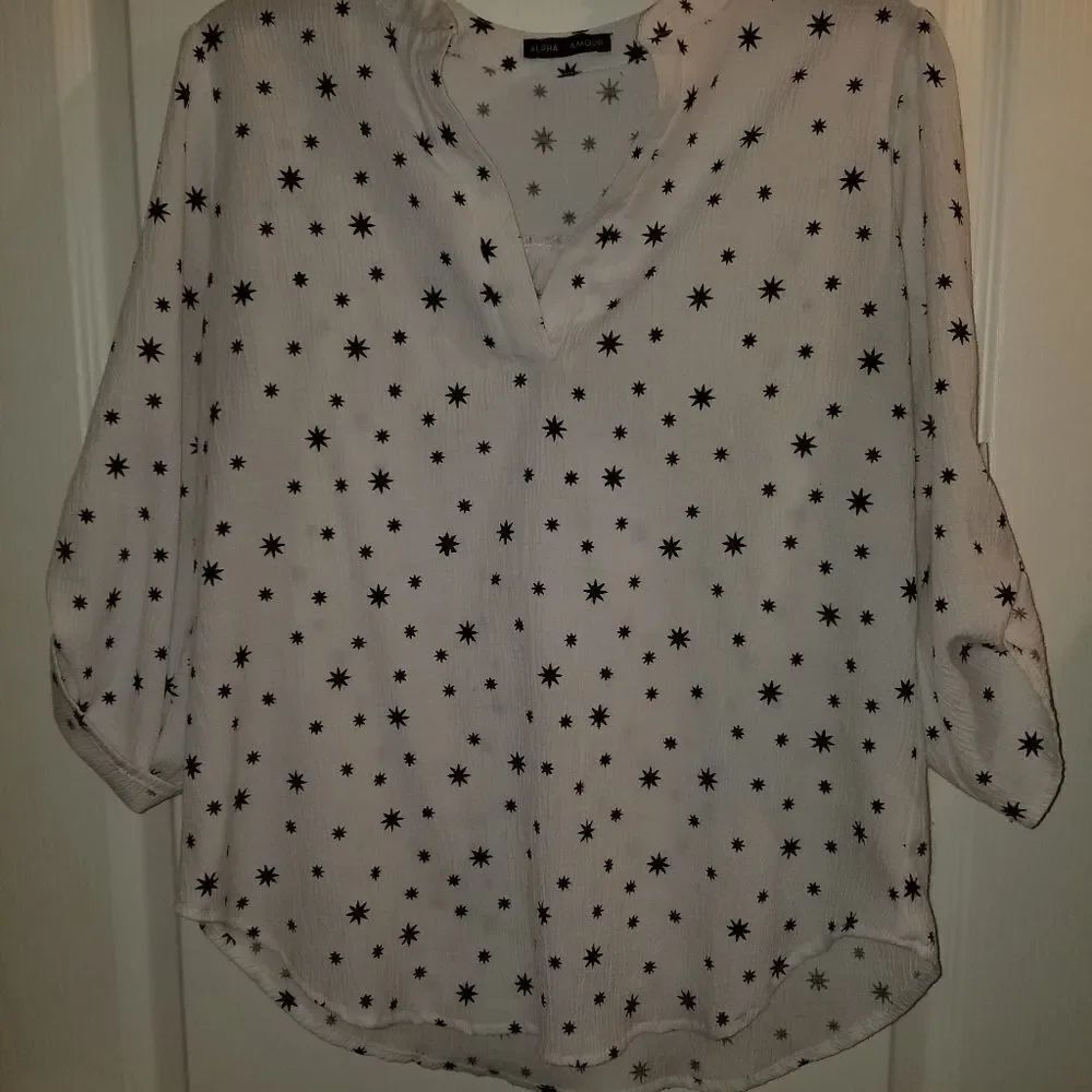 CAMISOLE TOP WHITE/BLACK TOP - Picture 4 of 15